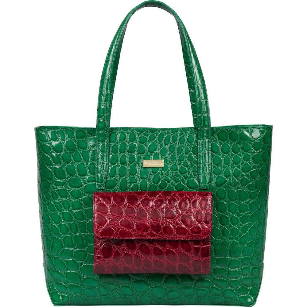 BNIB BethelHelena The Everything Gem Bag Emerald-Garnet